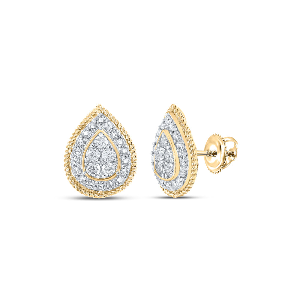 1/2CTW-DIA NK FASHION PEAR EARRING