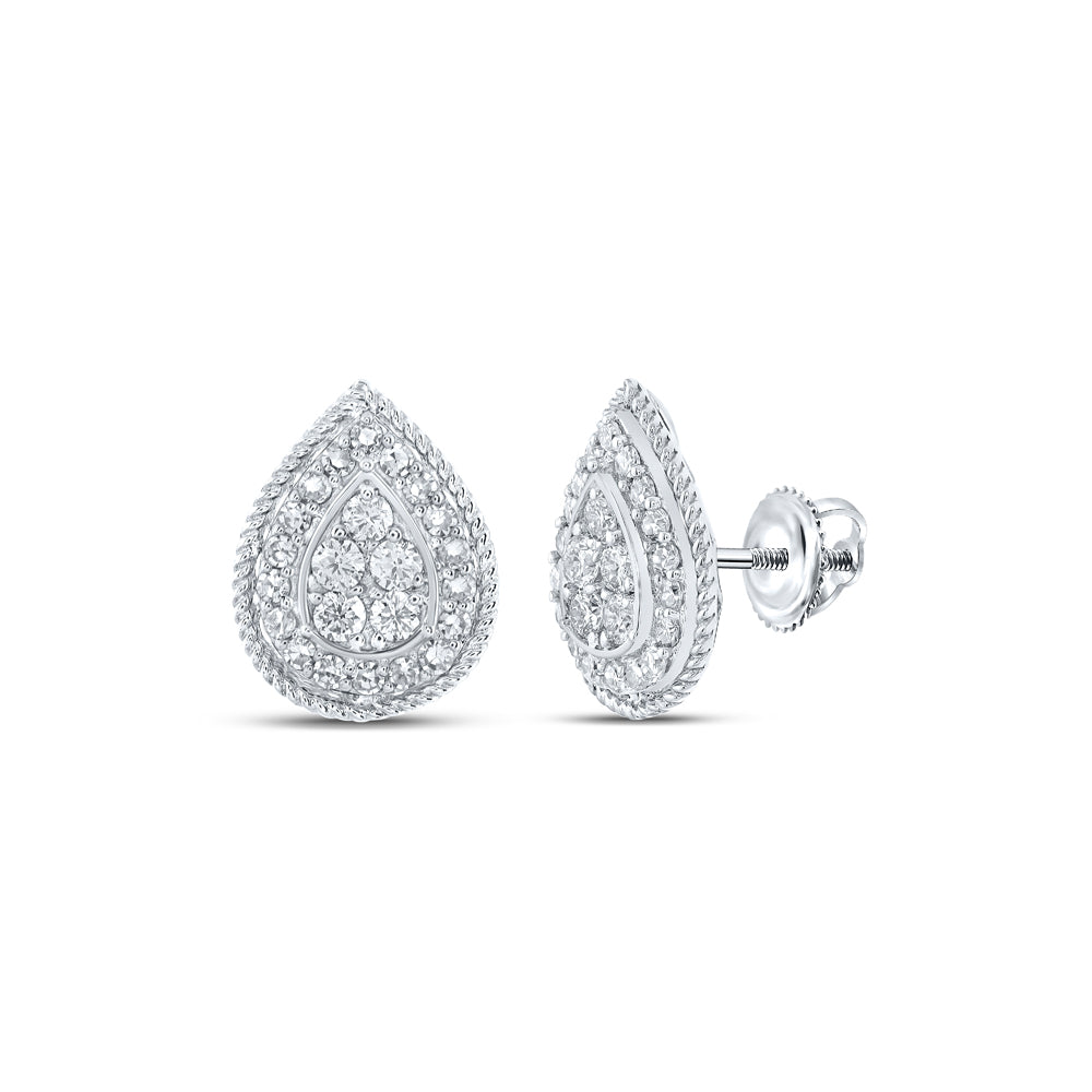 1/2CTW-DIA NK FASHION PEAR EARRING