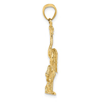 Load image into Gallery viewer, 14k Solid Polished 3-Dimensional Double Flamingo Charm
