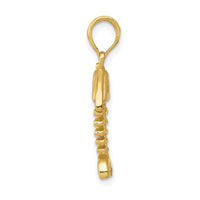 Load image into Gallery viewer, 14K Polished 3-D Fish Bone Pendant

