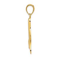 Load image into Gallery viewer, 14k Solid Polished Large Whale Tail Pendant
