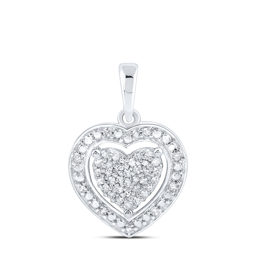 1/8CTW-DIA P2 GIFT HEART PENDANT