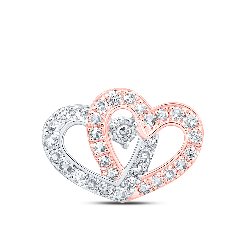 1/4CTW-DIA NK HEART PENDANT