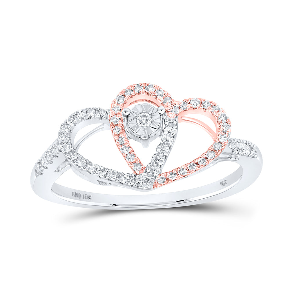 1/5CTW-DIA NK HEART RING