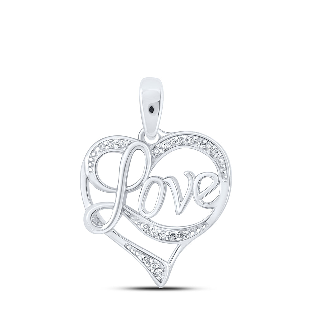1/20CTW-DIA NK GIFT HEART PENDANT