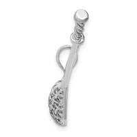 Load image into Gallery viewer, 14K White Gold 3-D Lacrosse Stick Charm
