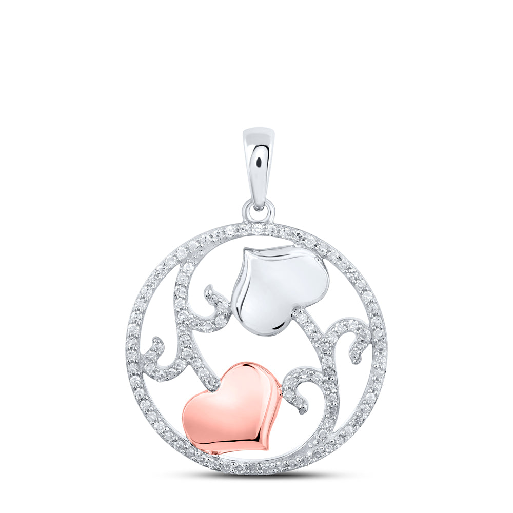 1/3CTW-DIA CN HEART PENDANT