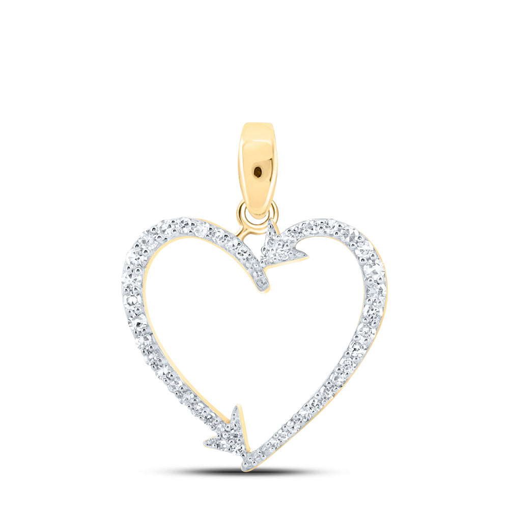 1/5CTW-DIA NK HEART PENDANT