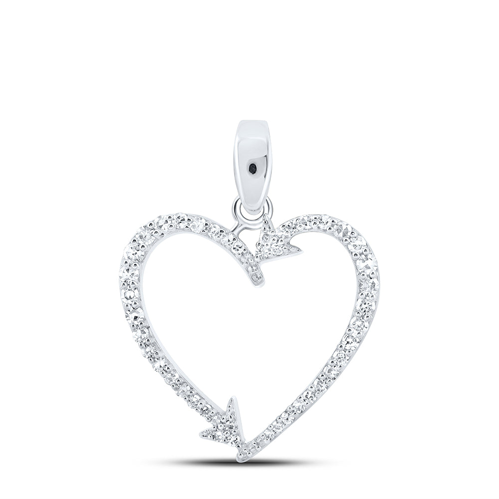 1/5CTW-DIA NK HEART PENDANT