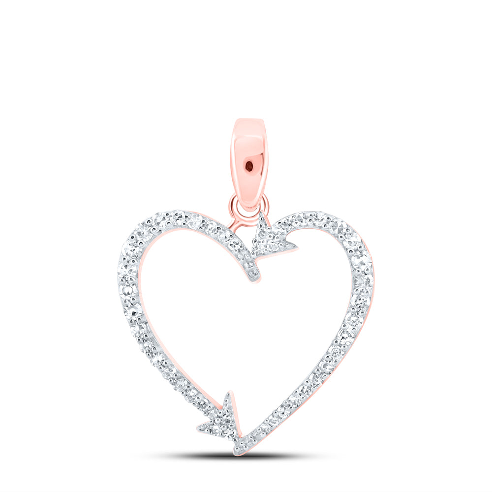 1/5CTW-DIA NK HEART PENDANT