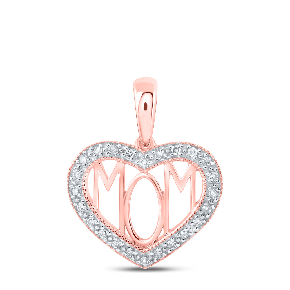 1/8CTW-DIA NK HEART PENDANT