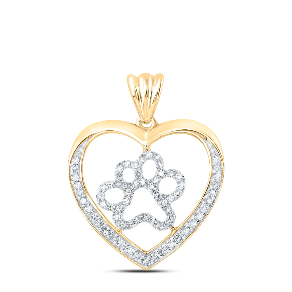 1/3CTW-DIA NK HEART PENDANT