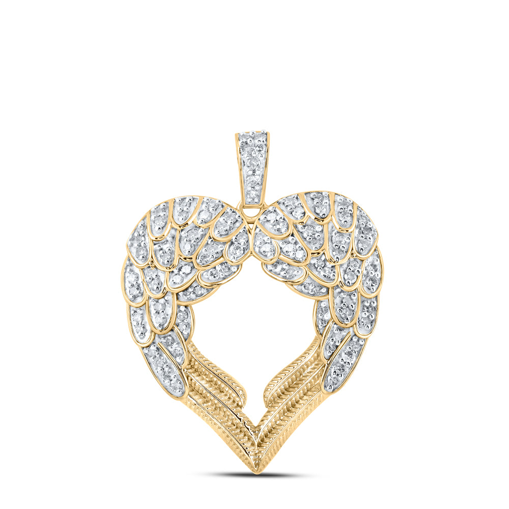 1/2CTW-DIA NK HEART PENDANT