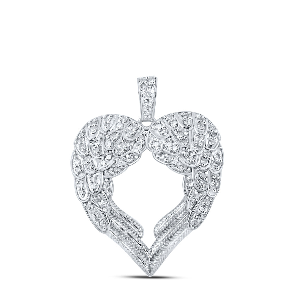 1/2CTW-DIA NK HEART PENDANT