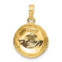 Load image into Gallery viewer, 14k Polished Open-Backed Volleyball Pendant
