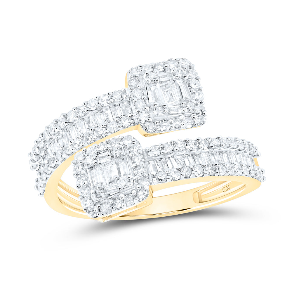 1CTW-DIA CN CUFF LADIES RING