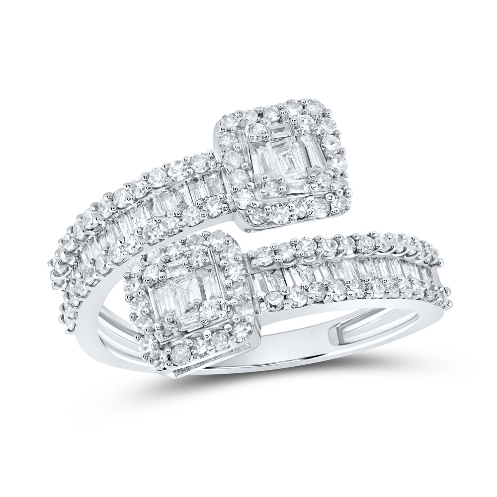 1CTW-DIA CN CUFF LADIES RING