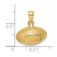 Load image into Gallery viewer, 14K Polished 3-D Football Charm

