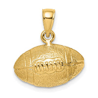 Load image into Gallery viewer, 14K Polished 3-D Football Charm
