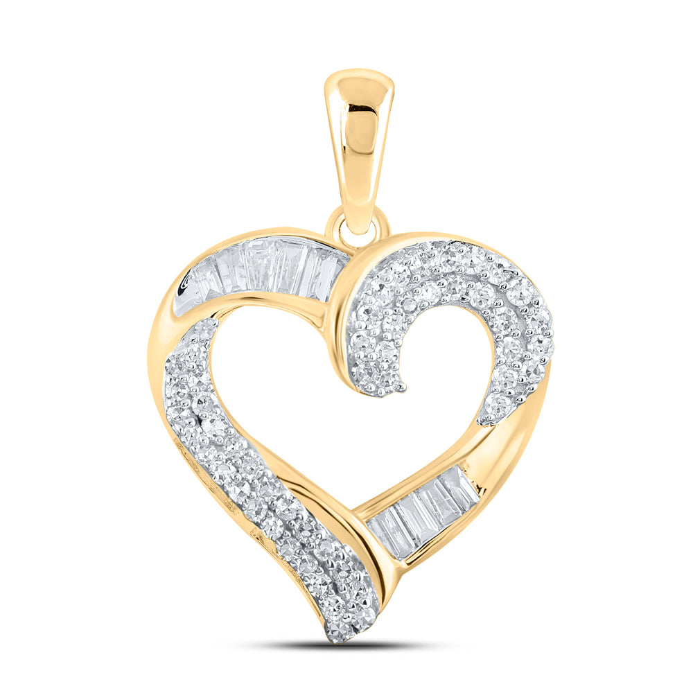 1/2CTW-DIA NK HEART PENDANT