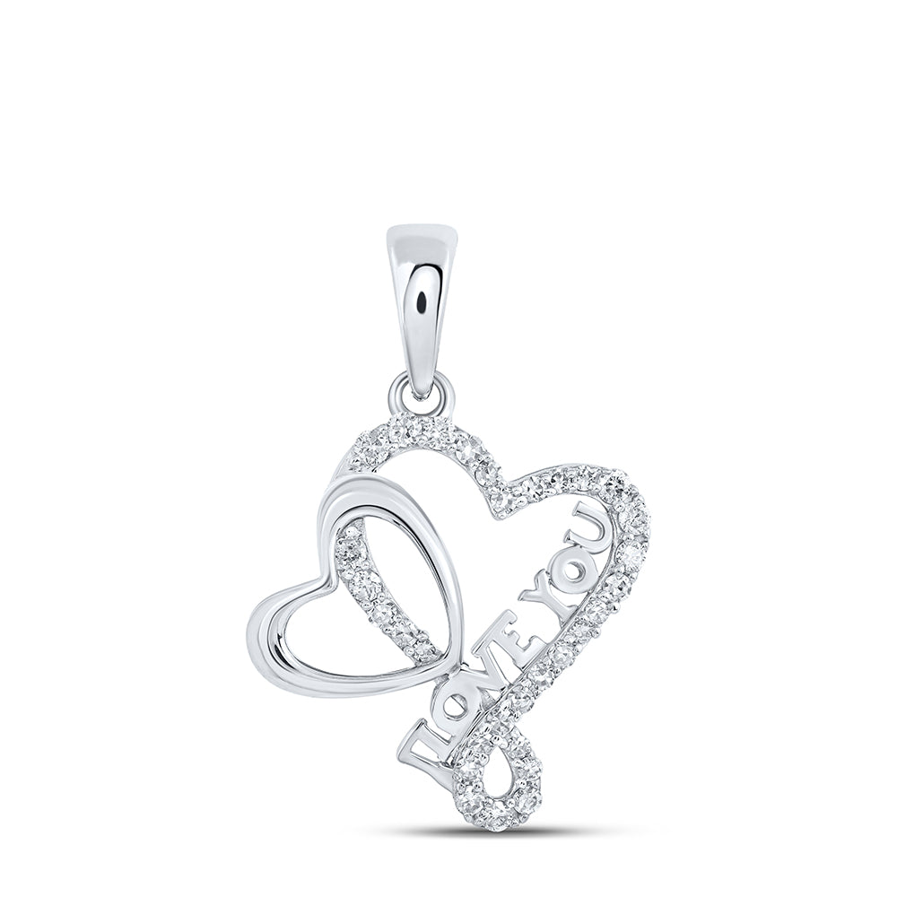 1/4CTW-DIA NK HEART PENDANT