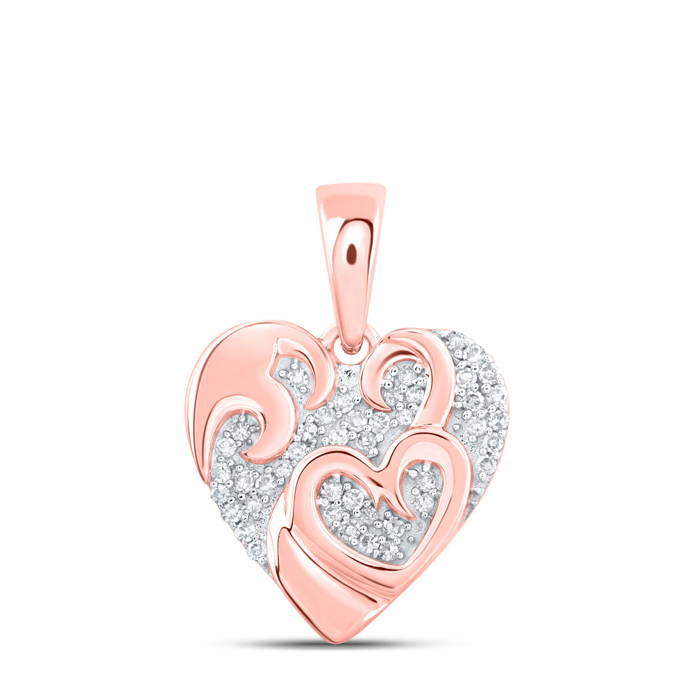 1/8CTW-DIA NK GIFT HEART PENDANT