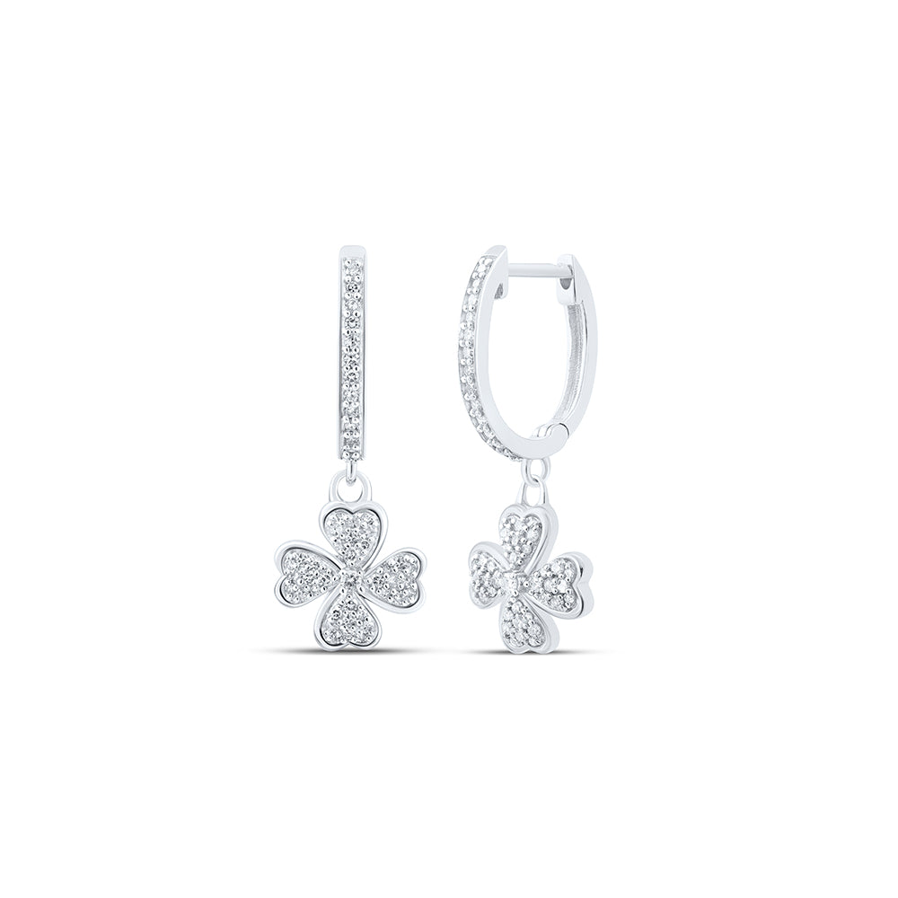 1/3CTW-DIA NK NIOLE HEART HOOPS EARRING