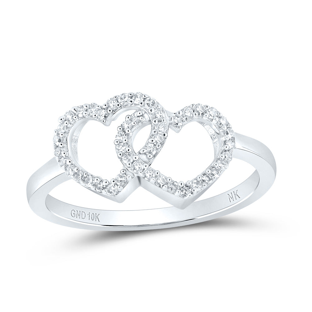1/5CTW-DIA NK GIFT HEART RING