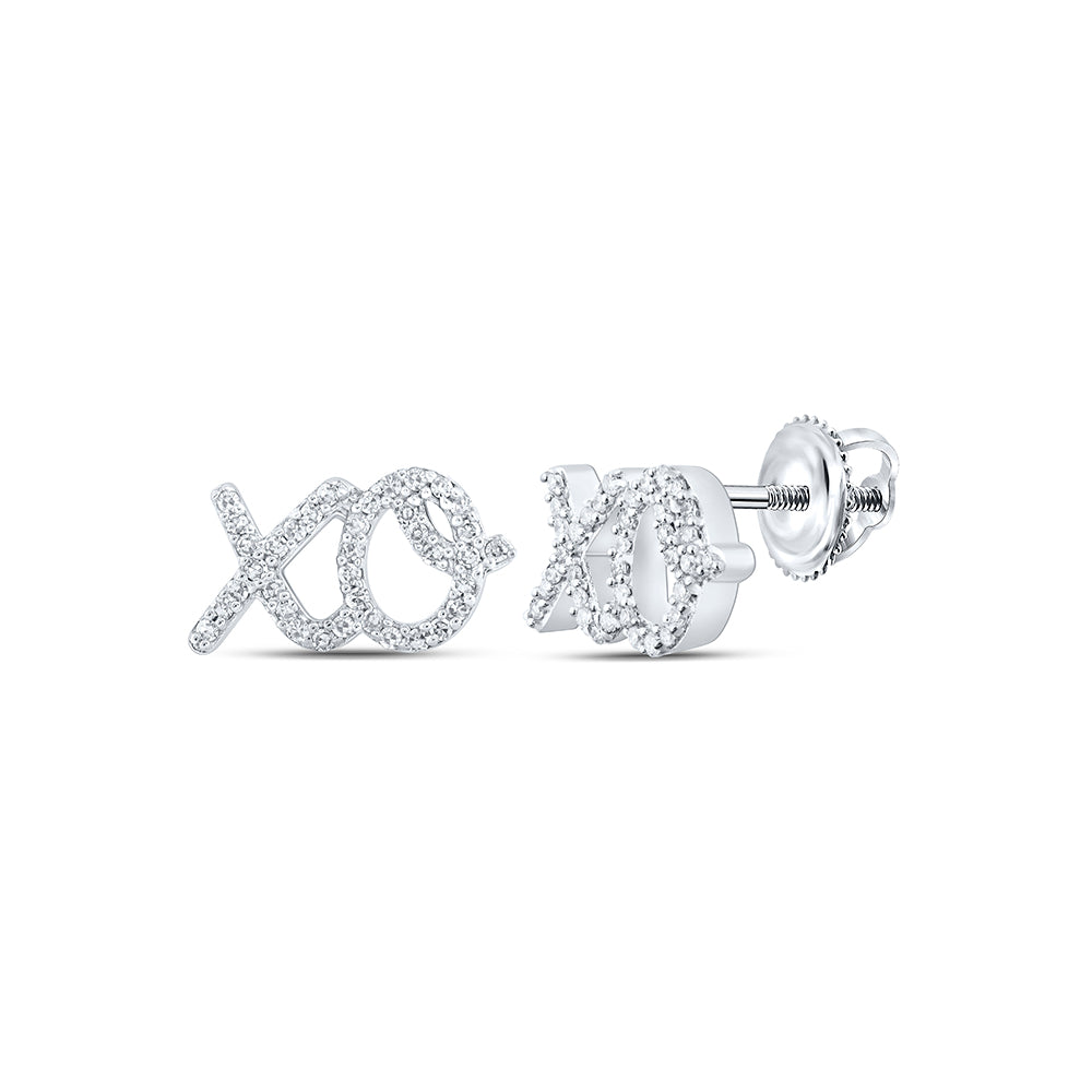 1/6CTW-DIA NK GIFT "XO" EARRING