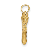 Load image into Gallery viewer, 14k Angel w/ Trumpet Charm
