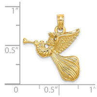 Load image into Gallery viewer, 14k Angel w/ Trumpet Charm
