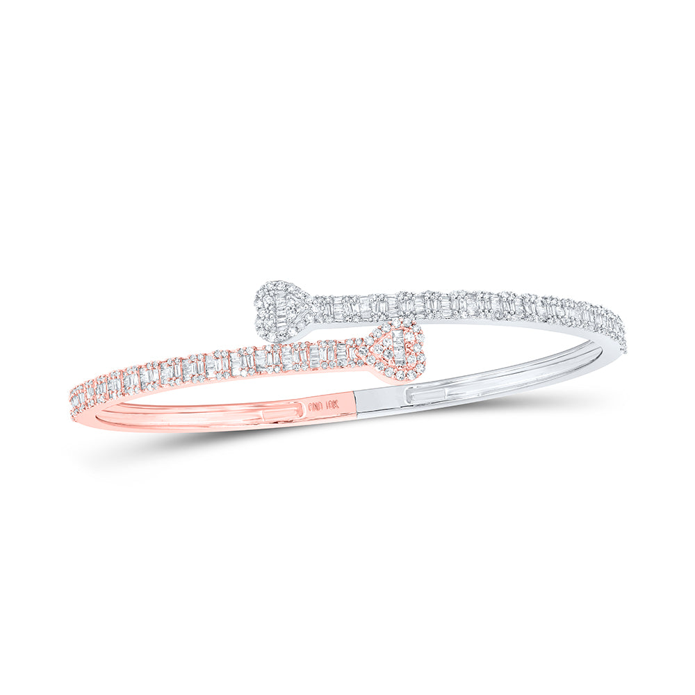 1 1/2CTW-DIA CN (15.90MM) HEART CUFF BANGLE
