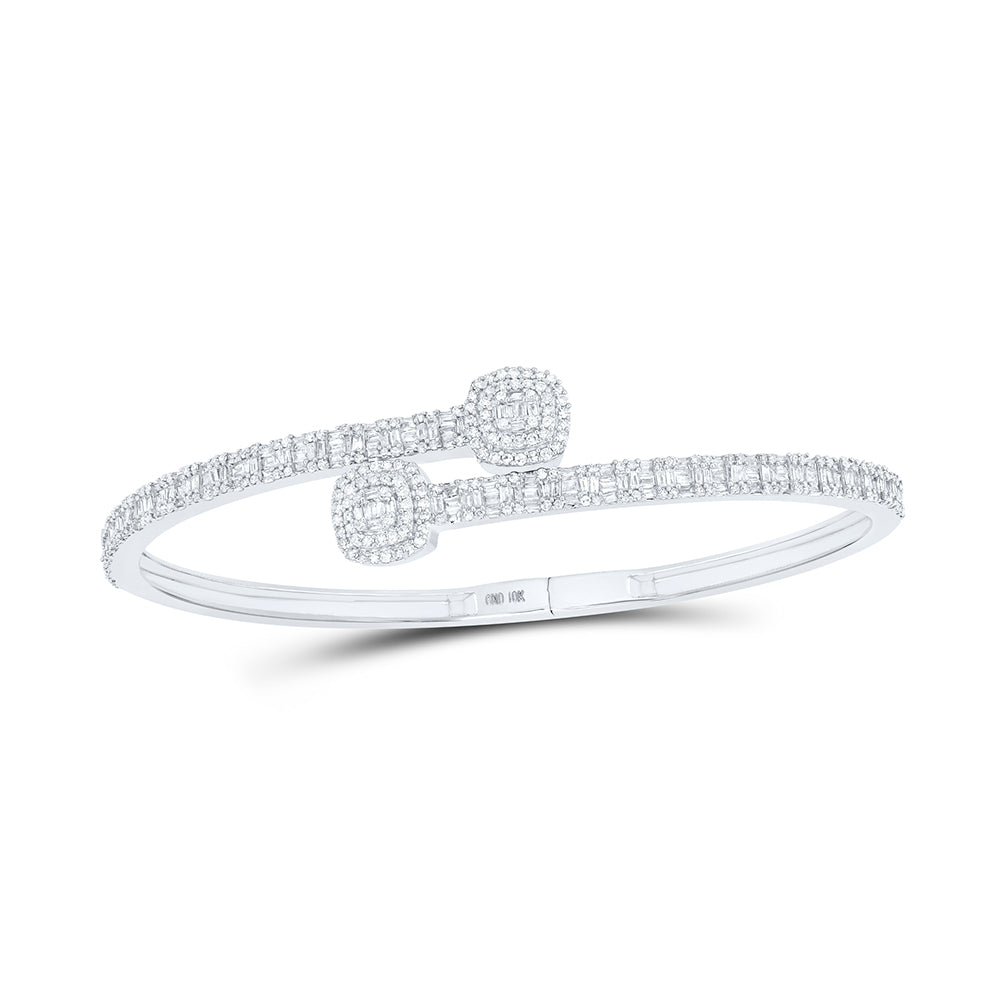 1 5/8CTW-DIA CN (16.80MM) CUSHION CUFF BANGLE