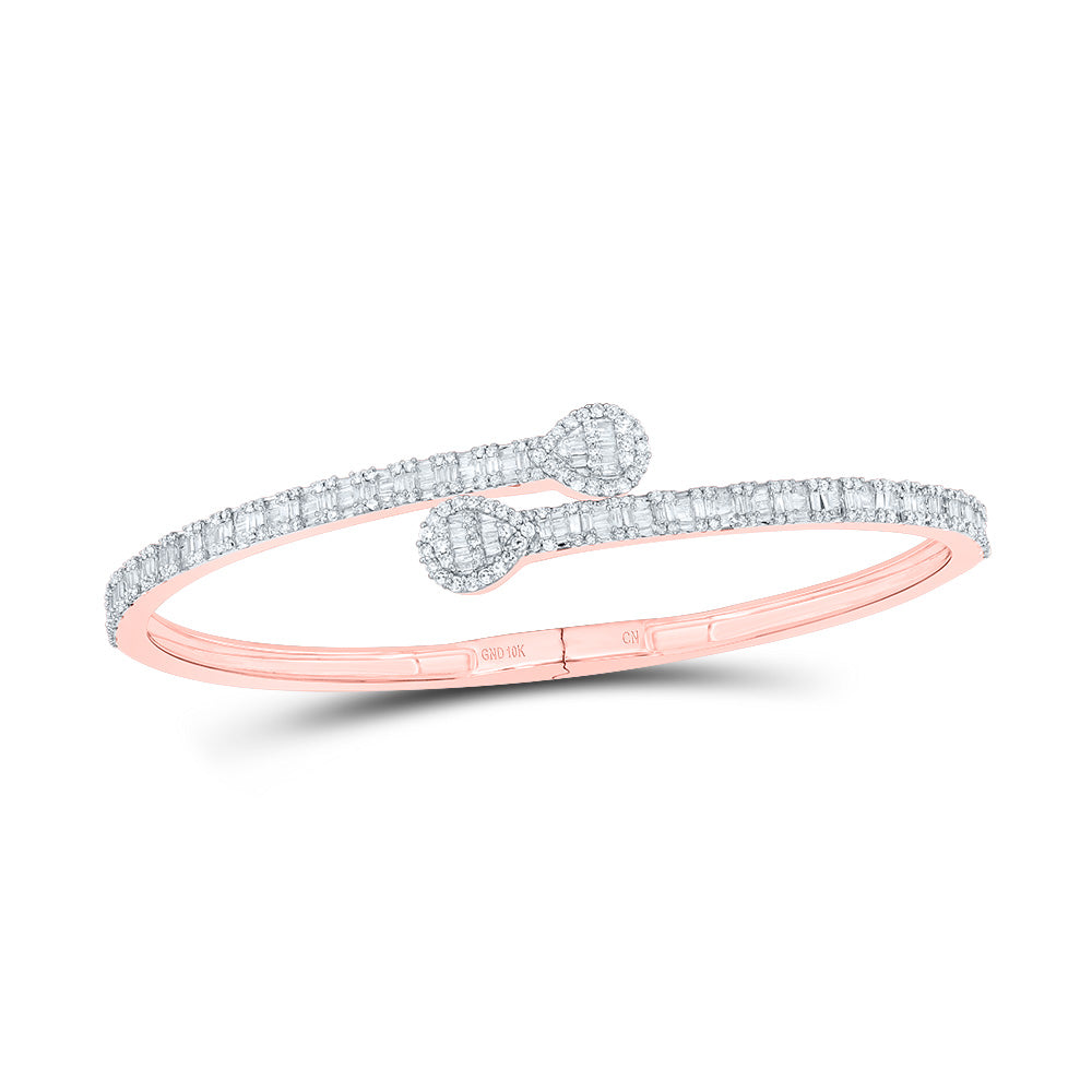 1 5/8CTW-DIA CN (16.00MM) PEAR CUFF BANGLE