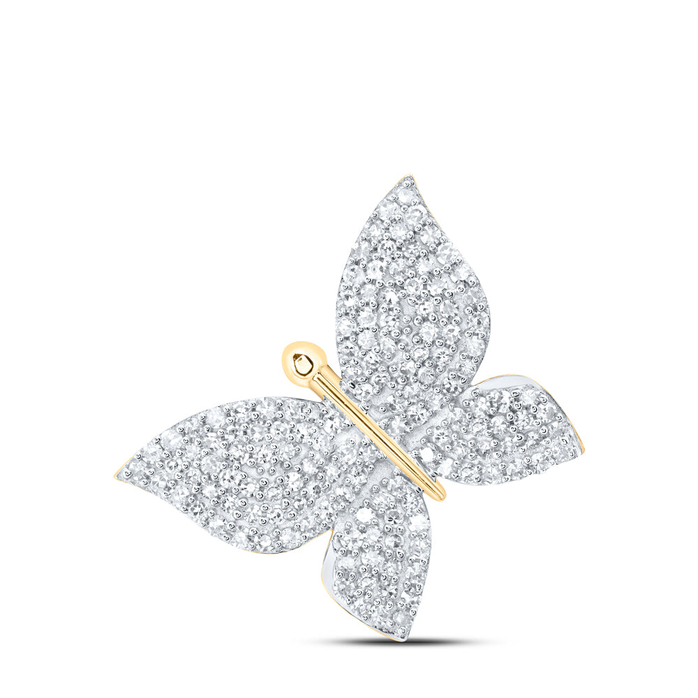1/2CTW-DIA NK BUTTERFLY PENDANT