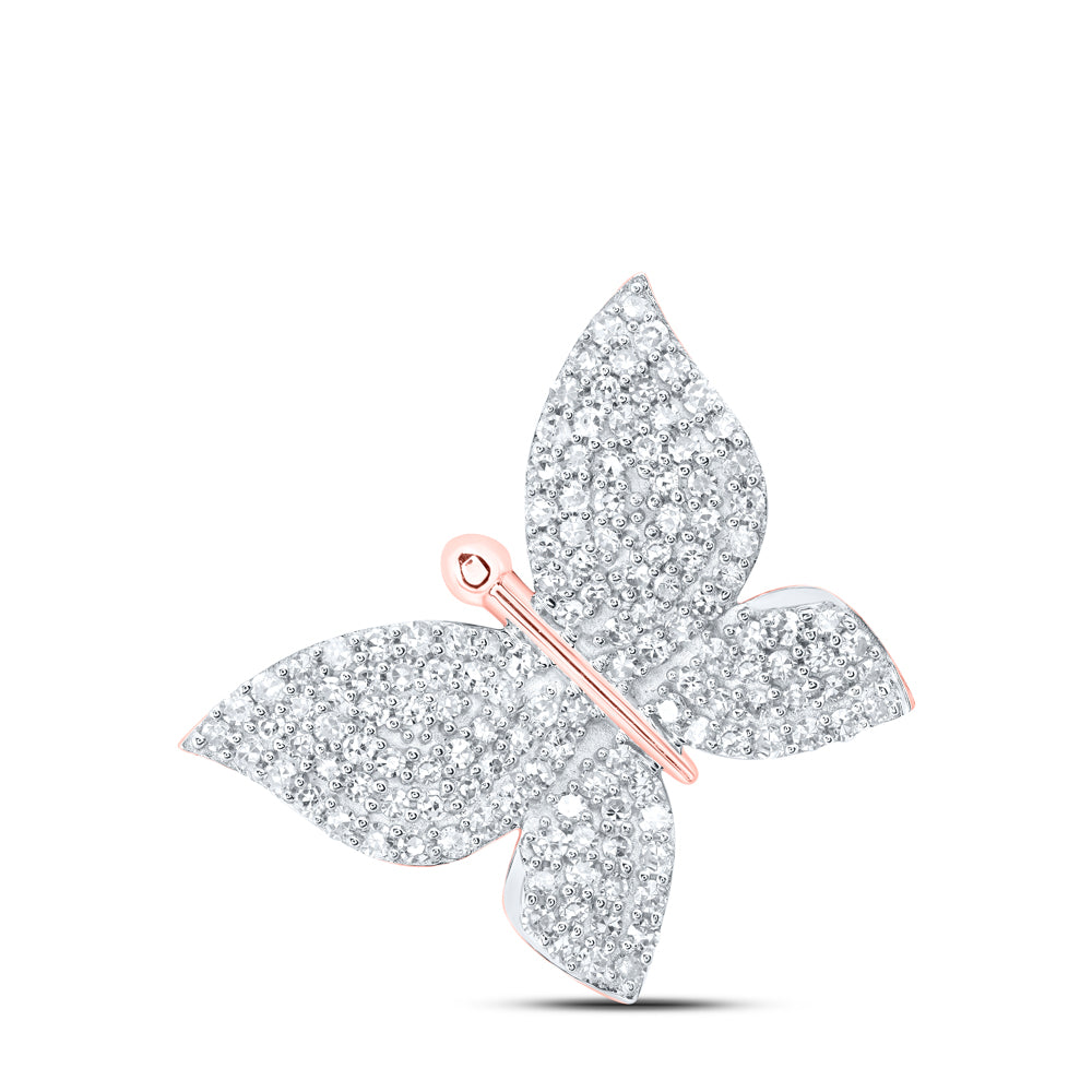 1/2CTW-DIA NK BUTTERFLY PENDANT