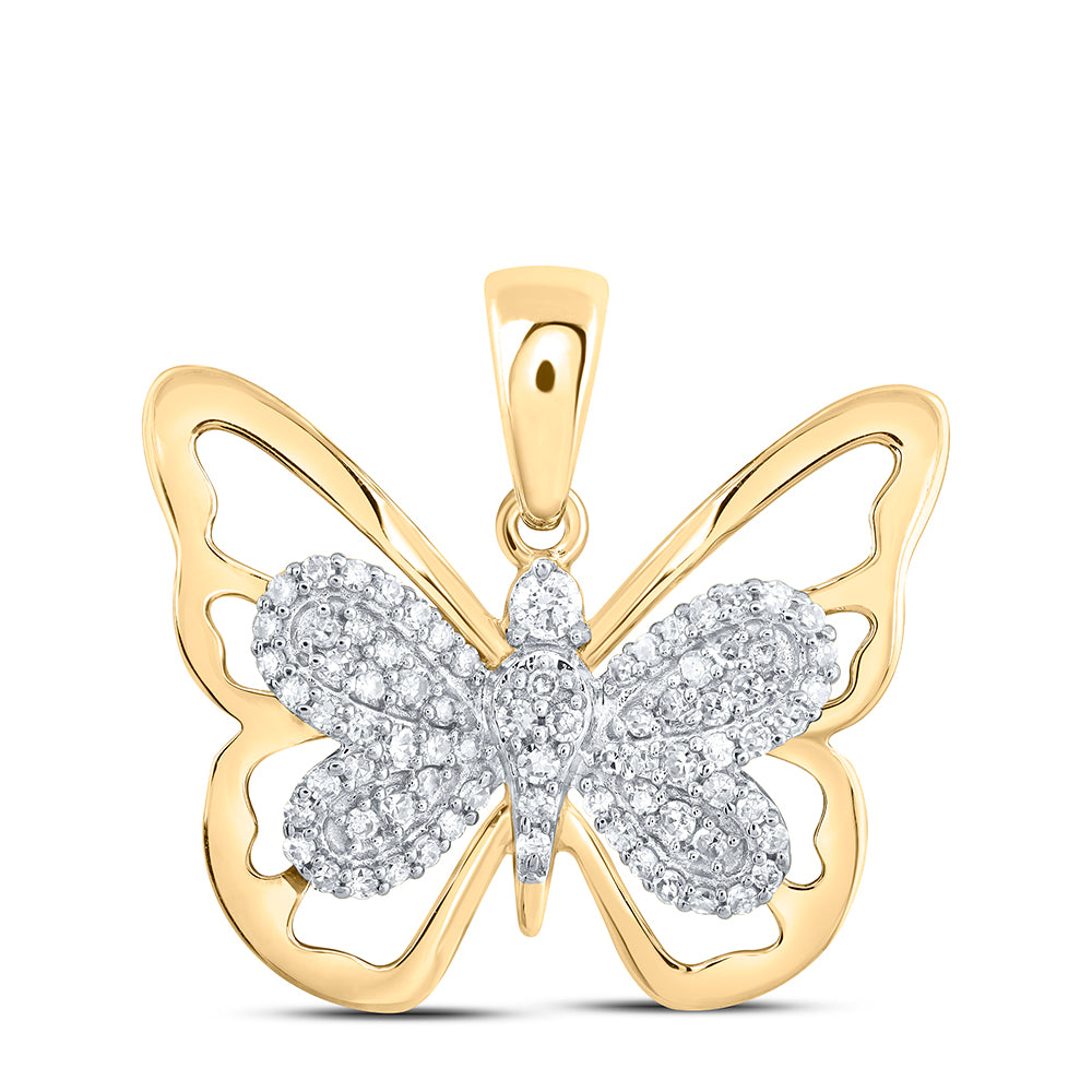 1/5CTW-DIA CN BUTTERFLY PENDANT