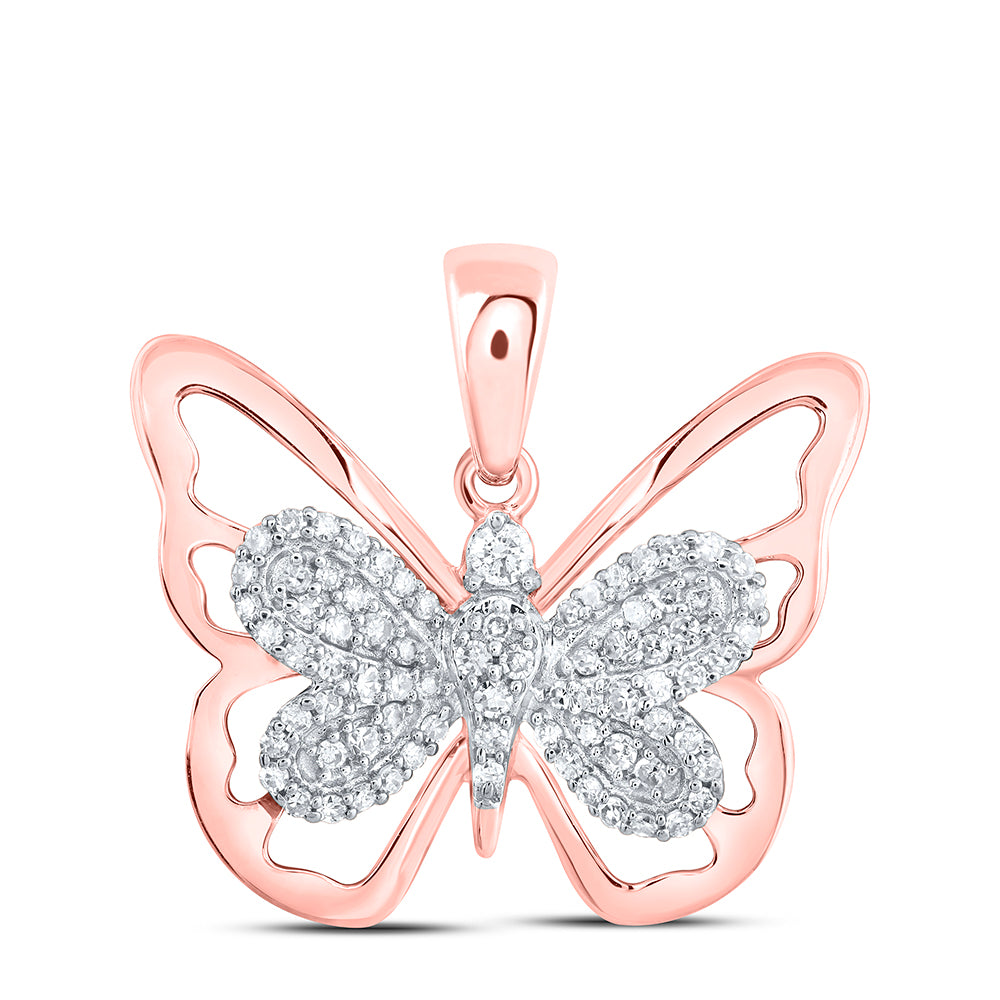 1/5CTW-DIA CN BUTTERFLY PENDANT