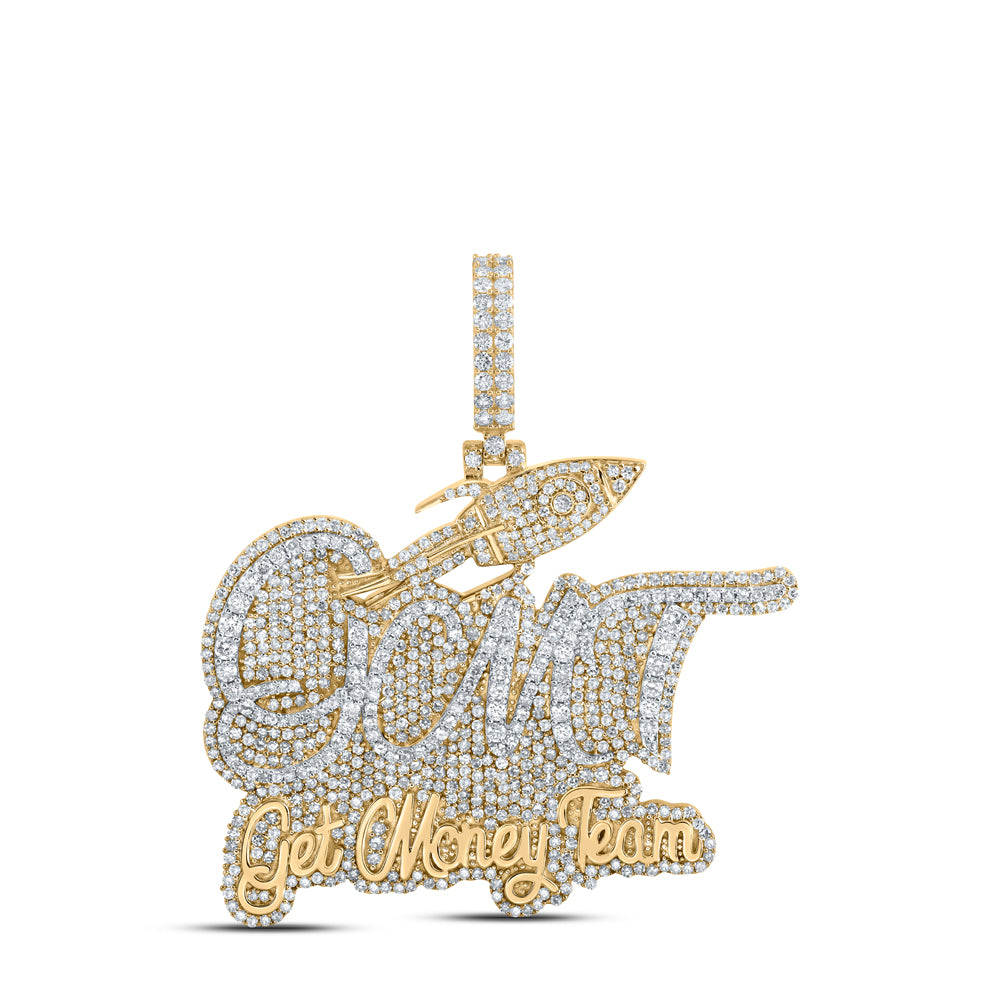 3 3/4CTW-DIA NK GET MONEY TEAM MENS CHARM