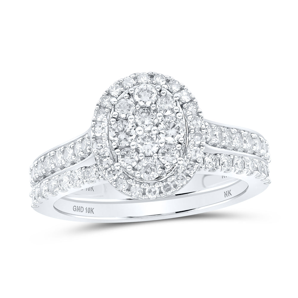 1CTW-DIA NK BRIDAL SET