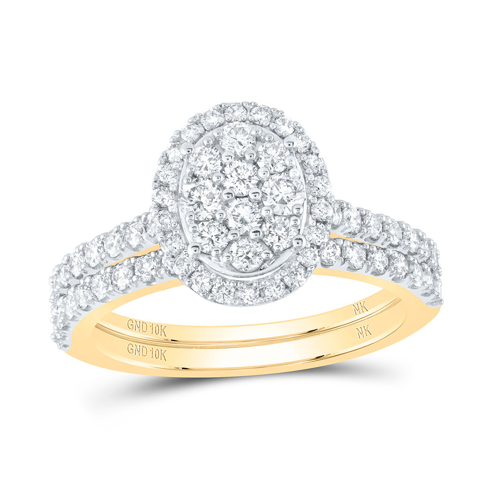 1CTW-DIA NK BRIDAL SET