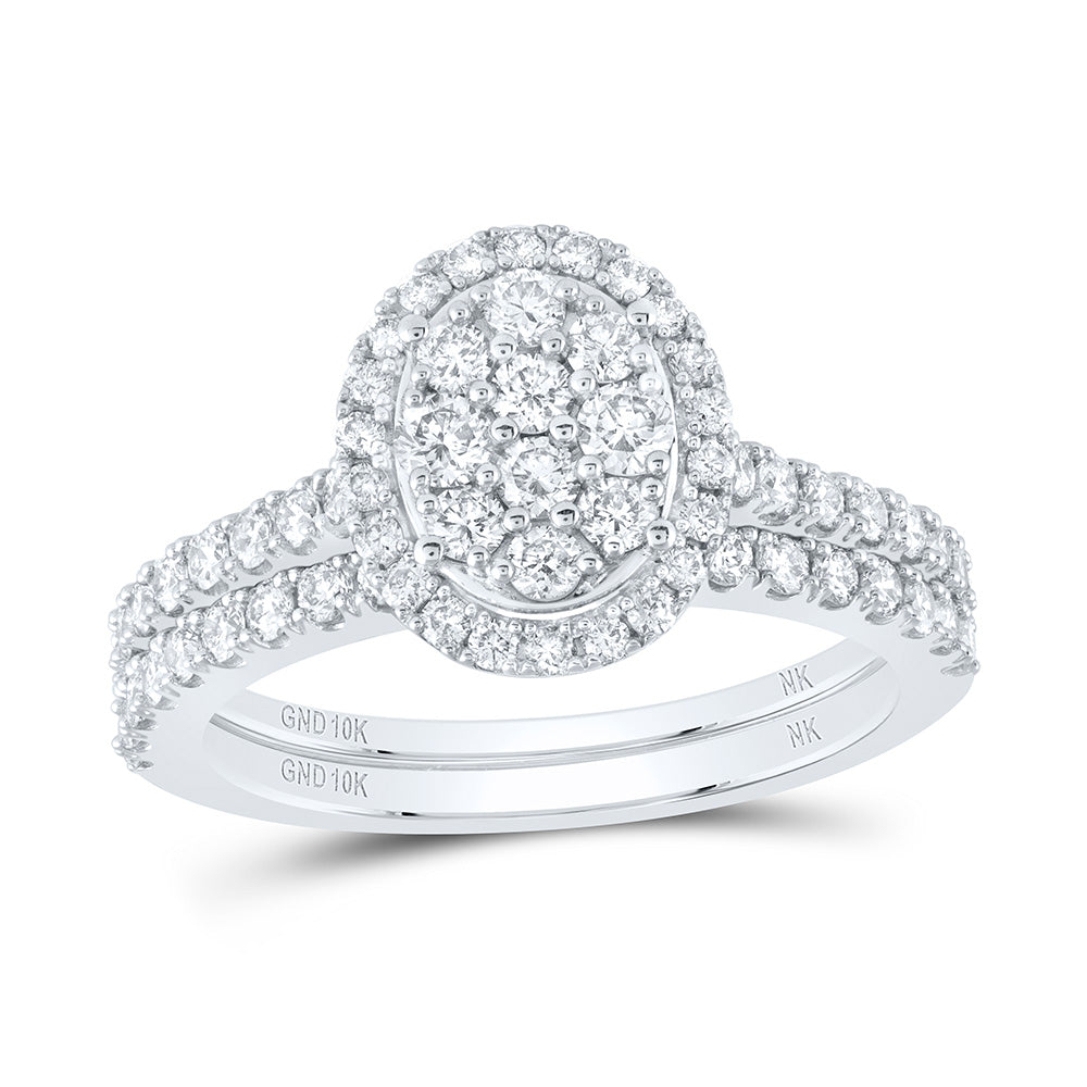 1CTW-DIA NK BRIDAL SET