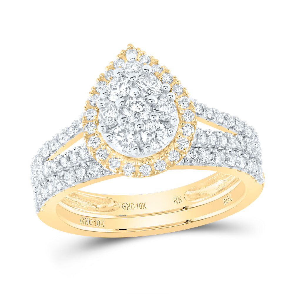 1CTW-DIA NK BRIDAL SET