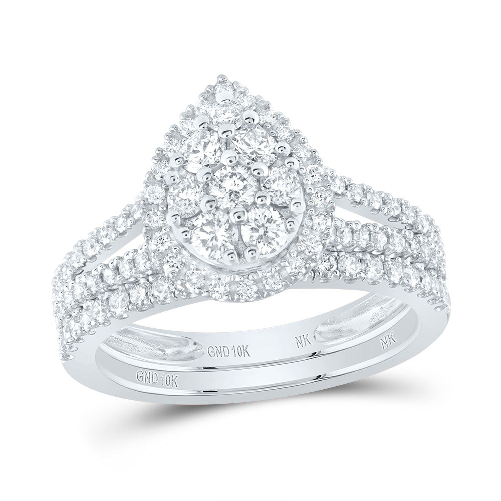 1CTW-DIA NK BRIDAL SET