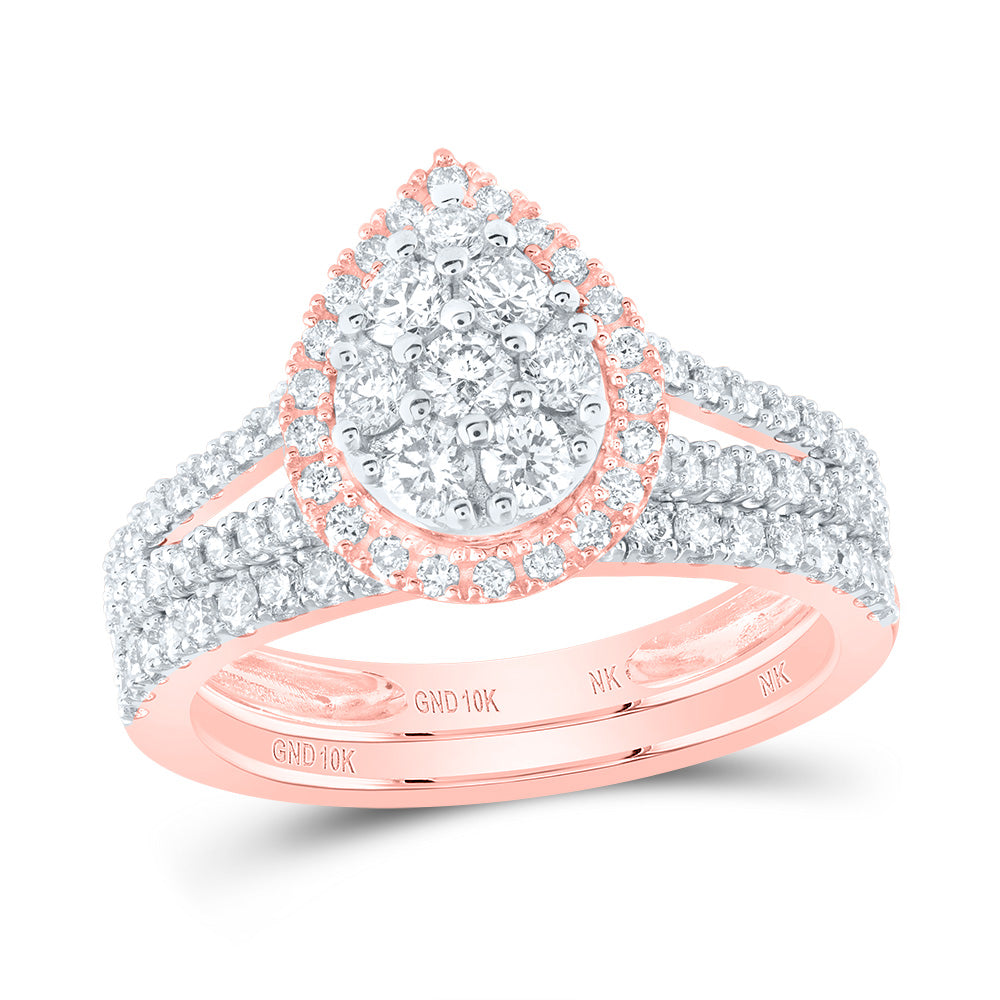 1CTW-DIA NK BRIDAL SET