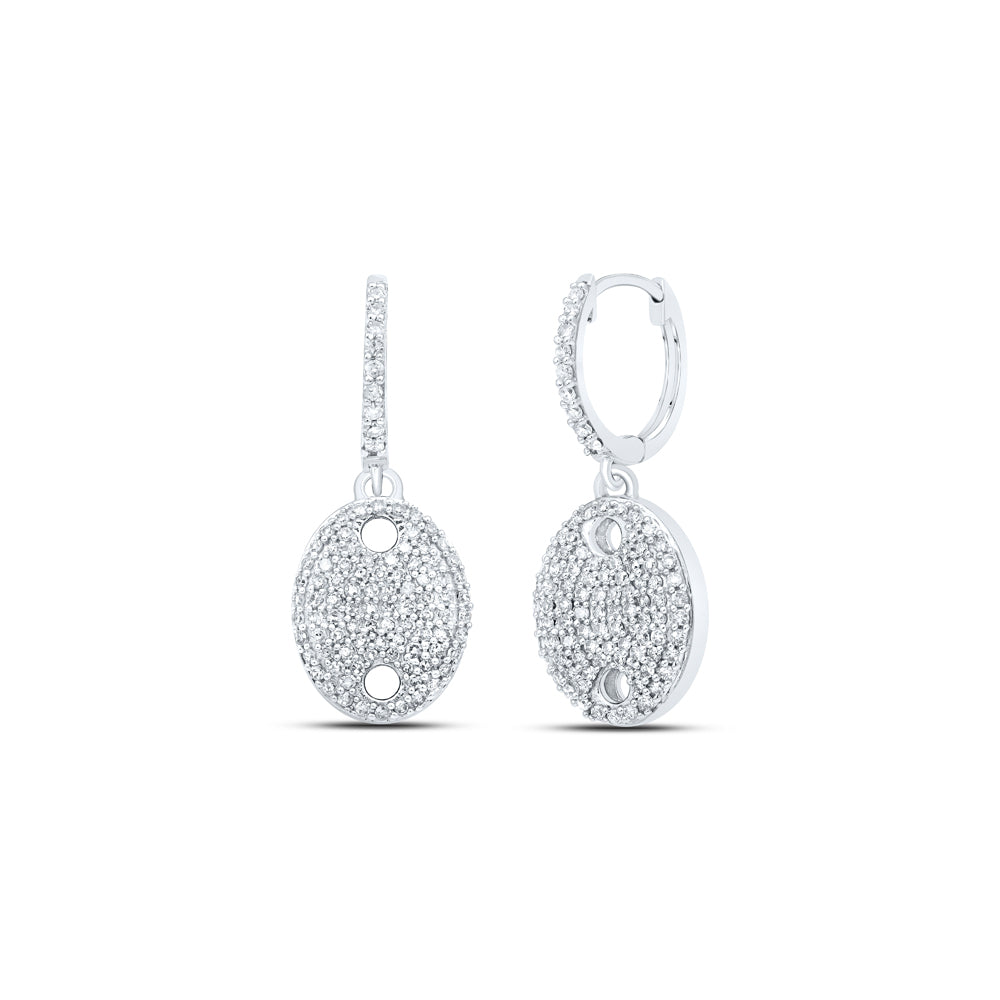 1/2CTW-DIA NK HOOPS EARRING