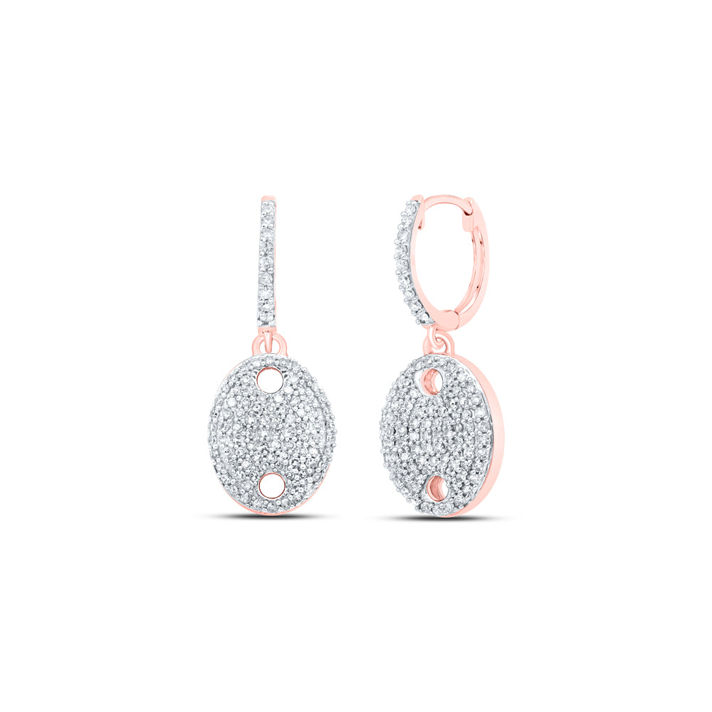 1/2CTW-DIA NK HOOPS EARRING