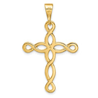 Load image into Gallery viewer, 14k Polished Cross Pendant
