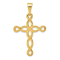 Load image into Gallery viewer, 14k Polished Cross Pendant
