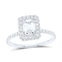Load image into Gallery viewer, 1 5/8CTW-DIA ANA M 1CT-CEME SINGLE HALO ENGAGEMENT RING
